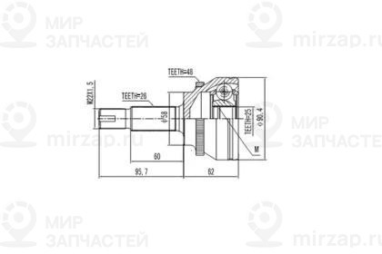 Запчасть AYWIPARTS AW1510183A