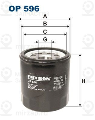 Масляный фильтр FILTRON OP596