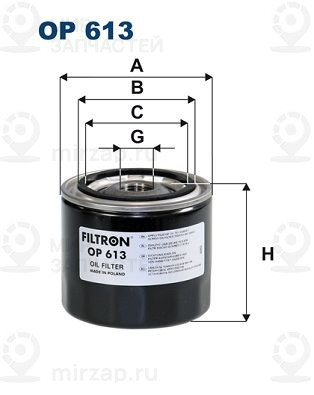 Запчасть FILTRON OP613