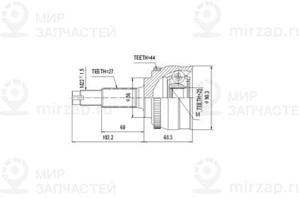 Запчасть AYWIPARTS AW1510197A