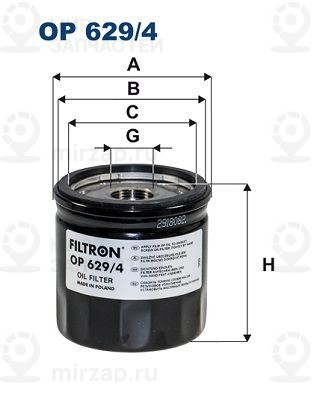 Запчасть FILTRON OP6294