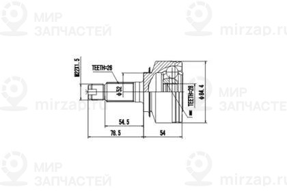 Запчасть AYWIPARTS AW1510198
