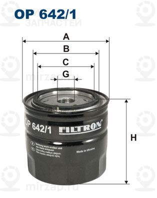 Запчасть FILTRON OP6421
