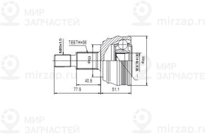 Запчасть AYWIPARTS AW1510199