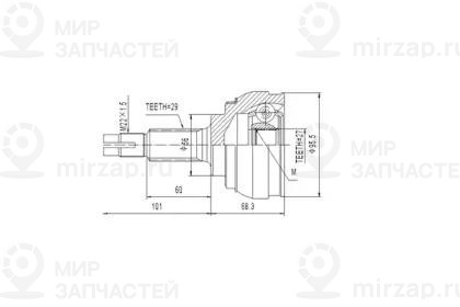 Запчасть AYWIPARTS AW1510210