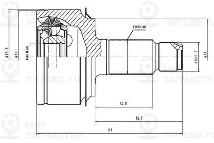 Запчасть AYWIPARTS AW1510366