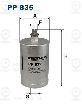 Топливный фильтр FILTRON PP835