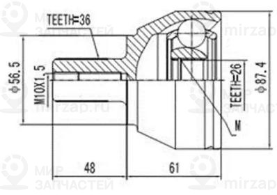 Запчасть AYWIPARTS AW1510393
