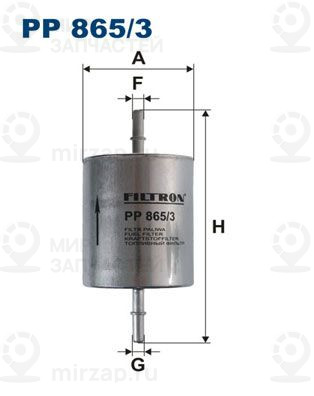 Топливный фильтр FILTRON PP8653