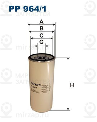 Топливный фильтр FILTRON PP9641