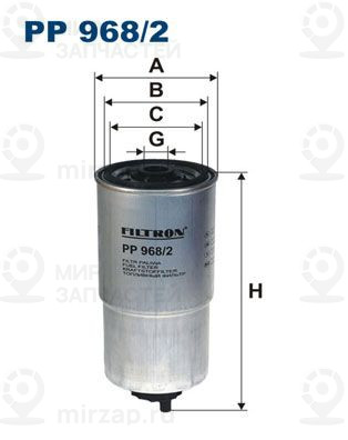 Топливный фильтр FILTRON PP9682