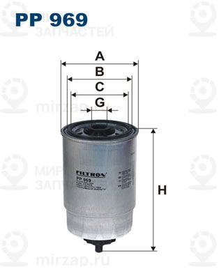 Топливный фильтр FILTRON PP969