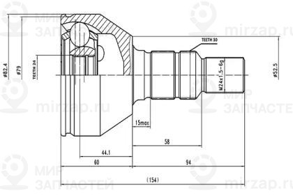 Запчасть AYWIPARTS AW1511059
