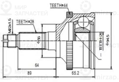 Запчасть AYWIPARTS AW1511165A