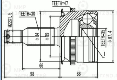 Запчасть AYWIPARTS AW1511205A