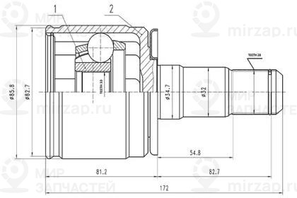Запчасть AYWIPARTS AW1520407