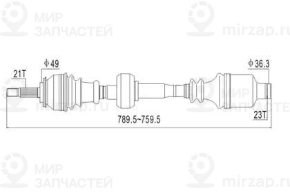 Запчасть AYWIPARTS AW1530113