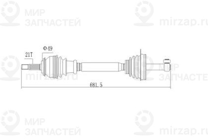 Запчасть AYWIPARTS AW1530115