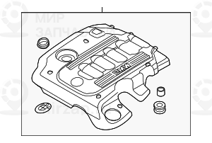 Звукоизоляционный кожух! заменен на 11147807245 BMW 11147796091
