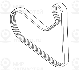 Клиновой рифленый ремень BMW 11288638716