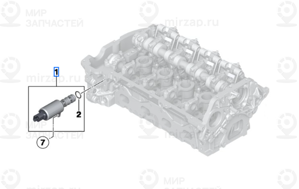 Электромагнитный клапан! заменен на 11367604292 BMW 11367587760