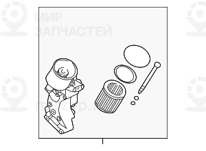 Масляный фильтр с штуцер.масл.радиатора! заменен на 11427839858 BMW 11427833240