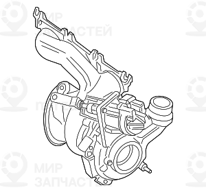 Турбонагнетатель BMW 11657625161