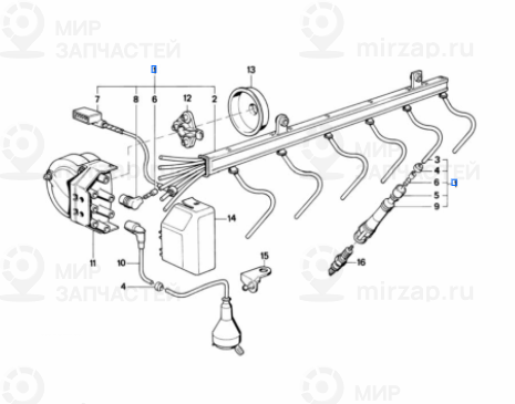 Жгут проводов выс.напр.с защ.от грыз. BMW 12121733010