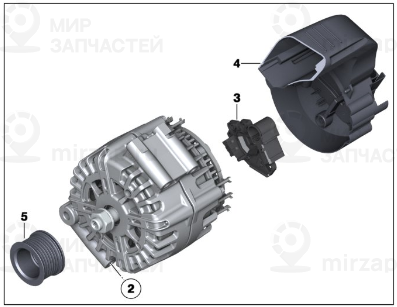 Оборотный генератор 230A BMW 12317603783