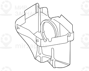 Нижняя часть с вентилятором! заменен на 12901706387 BMW 12901744970