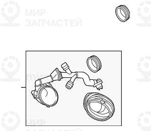 Коробка воздухопритока 5-8 ! заменен на 13717848152 BMW 13717589653