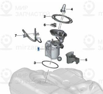 Узел Подачи П BMW 16117467713