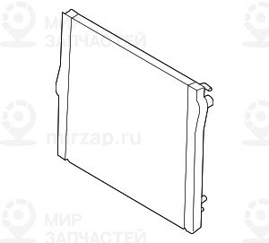 Радиатор охлаждающей жидкости BMW 17117585035