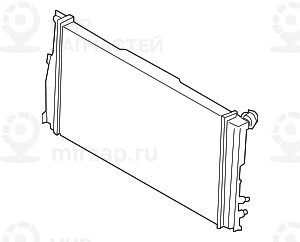 Радиатор охлаждающей жидкости ! заменен на 17118658304 BMW 17117626558