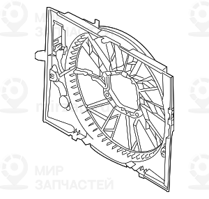 кожух вентилятора BMW 17427514560