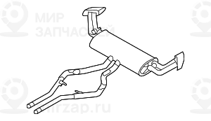 Дополнительный глушитель Зд с заслонкой ! заменен на 18307848147 BMW 18307595206