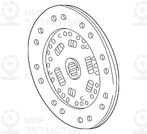 Оборотный ведомый диск двухмас.маховика D=228MM! заменен на 21217524970 BMW 21211223688