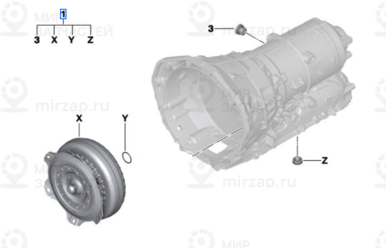 Reparatursatz Drehmomentwandler BMW 24008632217