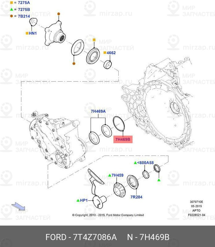 Запчасть FORD 7T4Z7086A