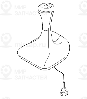 Крышка рычага пер.передач кожа с подсв. M-SPORT/6-GANG BMW 25112283039