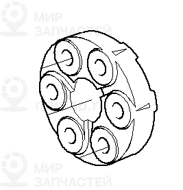 Эластичная муфта LK=96MM/D=146MM! заменен на 26117511454 BMW 26111209168