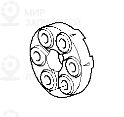 Эластичная муфта LK=105MM/14! заменен на 26111229065 BMW 26111227690