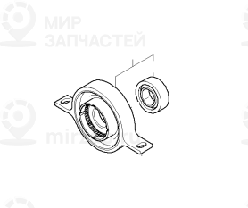 Промежуточная опора алюминий ! заменен на 26128615621 BMW 26127526631