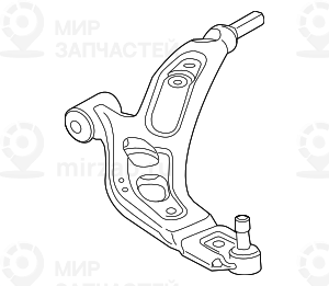 Поп.рычаг подвески с рез.мет.шарниром л ! заменен на 31122785113 BMW 31126871301