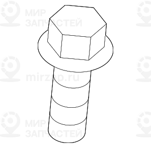 Болт с шестигранной головкой с шайбой M8X23-10.9-ZNS3! заменен на 31306851799 BMW 31306851138