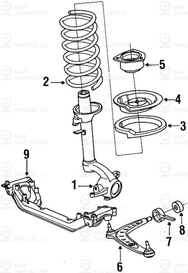 витая пружина BMW 31331125341