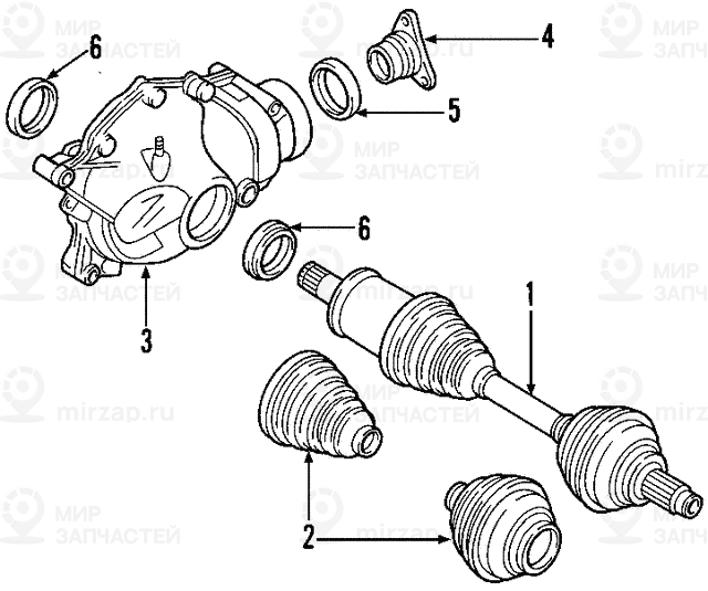 Оборотный редуктор переднего моста I=41:10=4,10/V BMW 31507512915