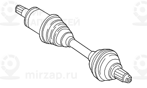 Приводной вал колеса л ! заменен на 31607622913 BMW 31607629881