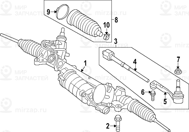 Оборотный Электрический Рул. Мех. BMW 32107915499