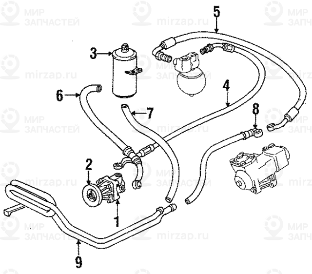 Напорный рукав BMW 32411138101